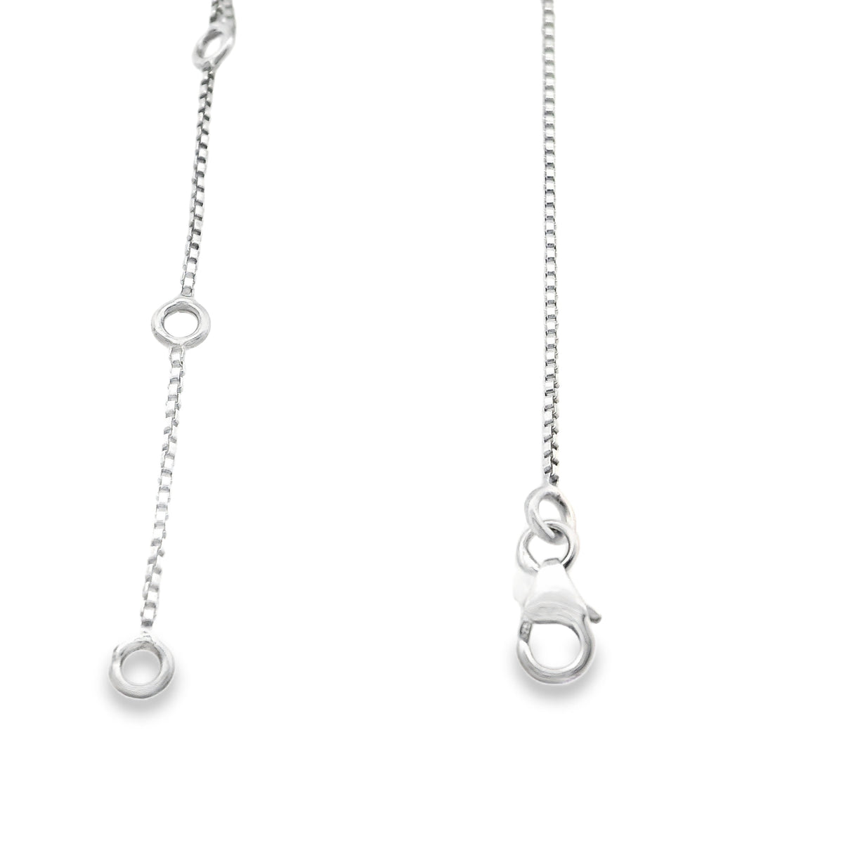 Faceted Yellow Sapphire Necklace - Round Prong Set In 925 Sterling Silver Half Moon with Faceted Dangling Oval