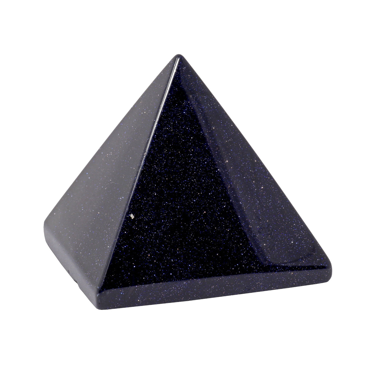 Blue Goldstone Pyramid - 45mm