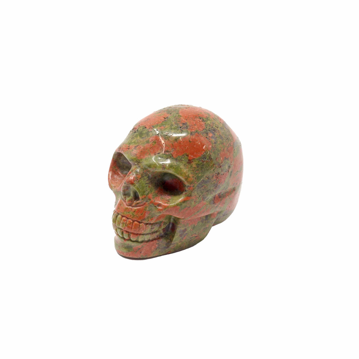 Unakite Skull Carving