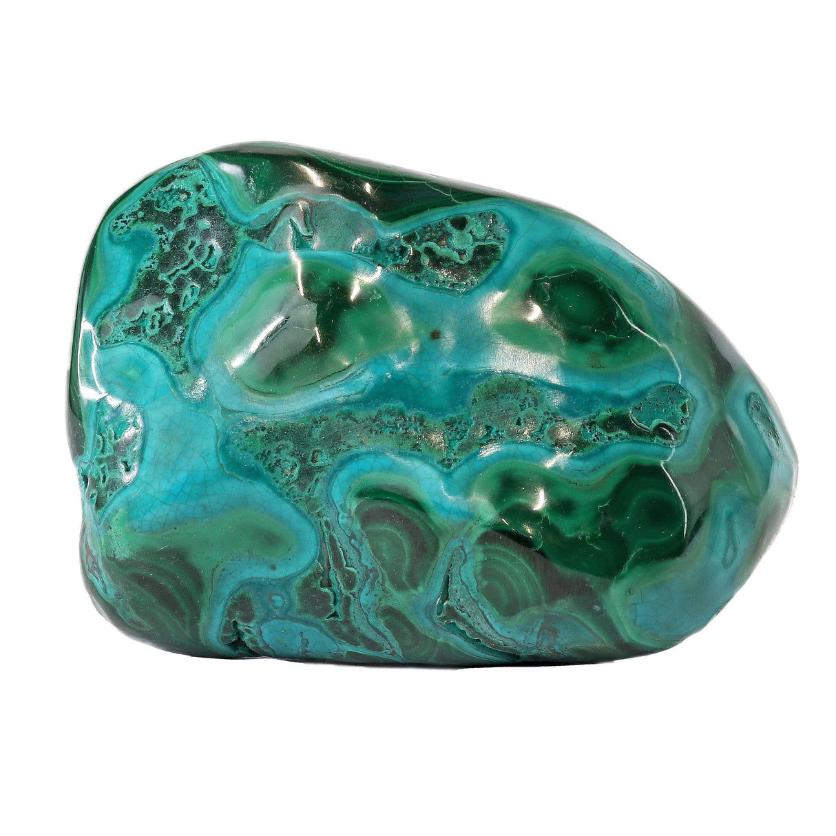 Chrysocolla Malachite Polished - Medium
