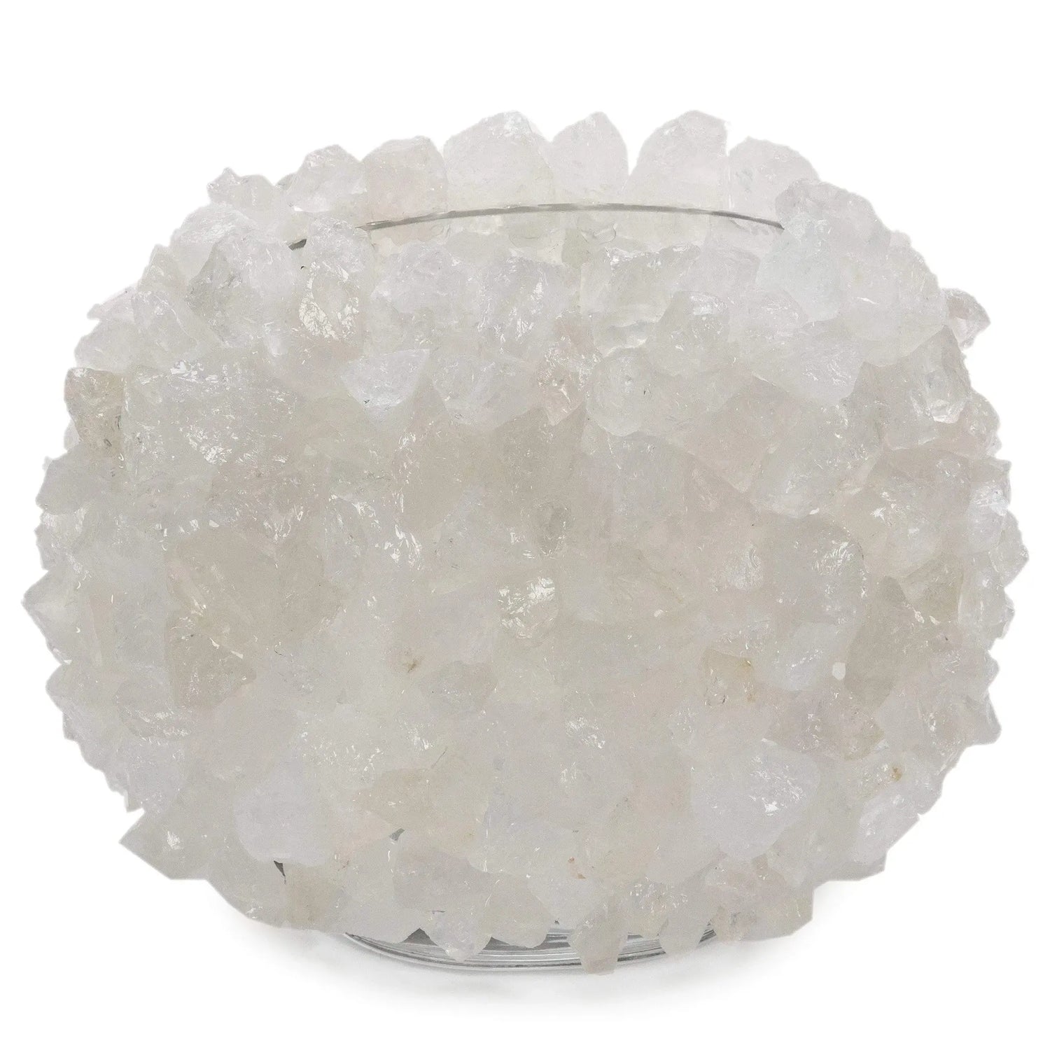 Clear Quartz Gemstone Vase - Oval