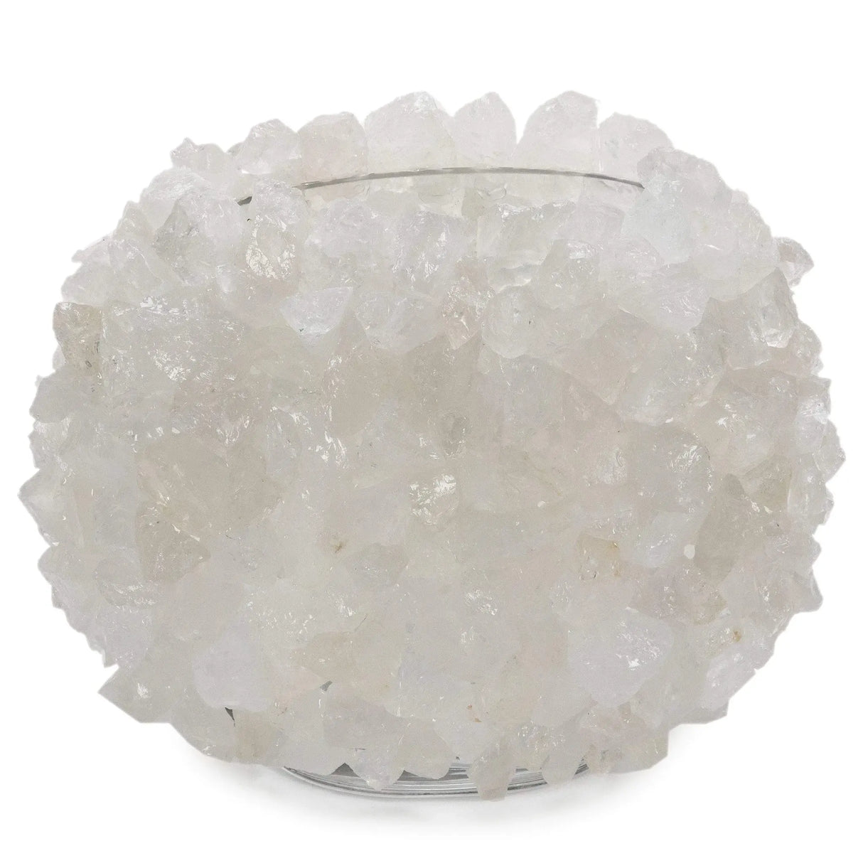 Clear Quartz Gemstone Vase - Oval