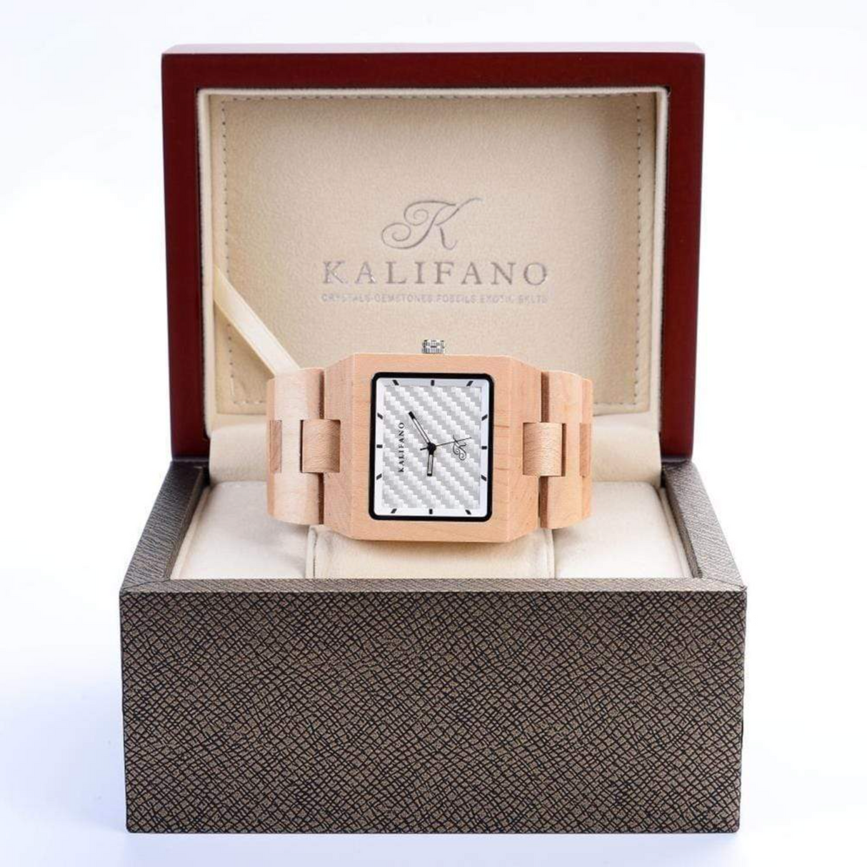 Empire Maple Wood Watch with Bamboo Box