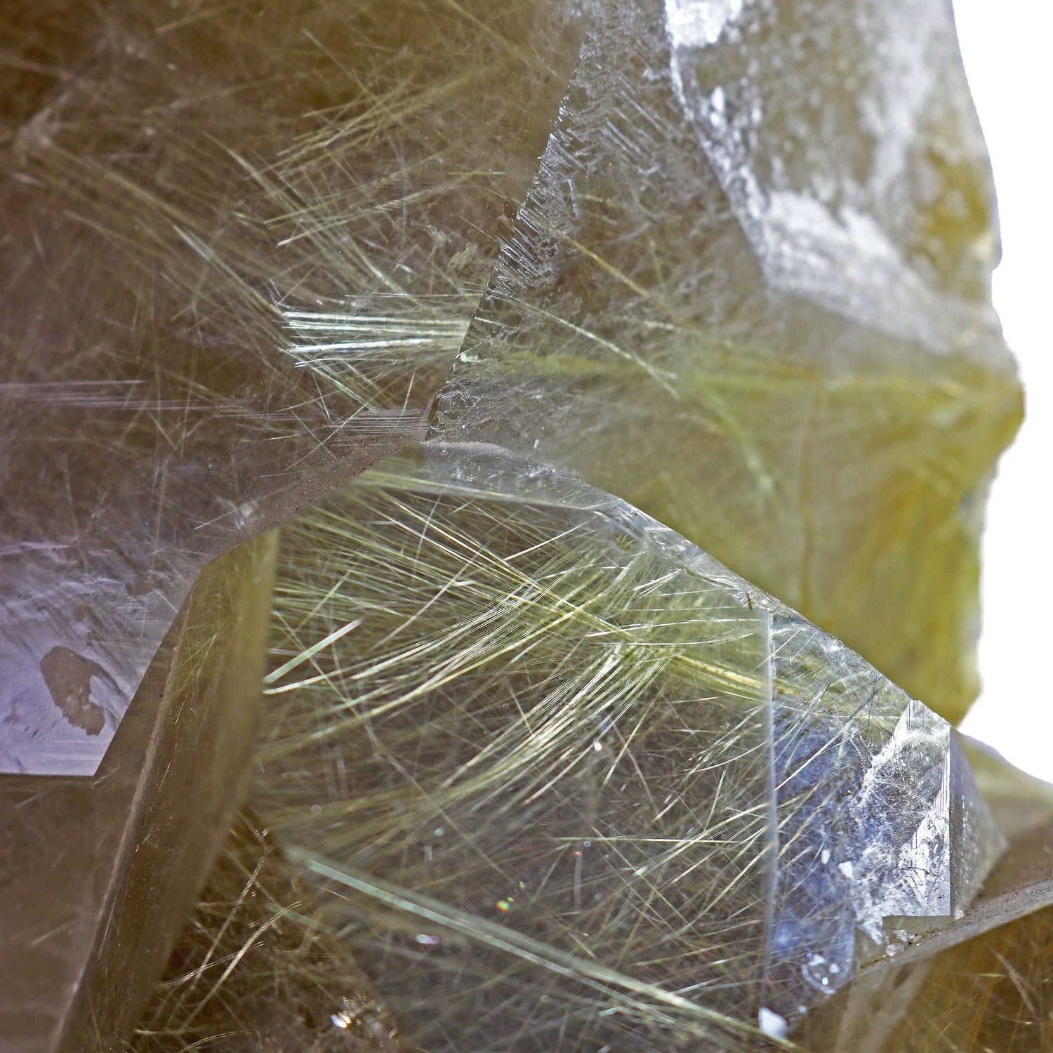Rutile Quartz Cluster on Custom Rotating Artisan Stand