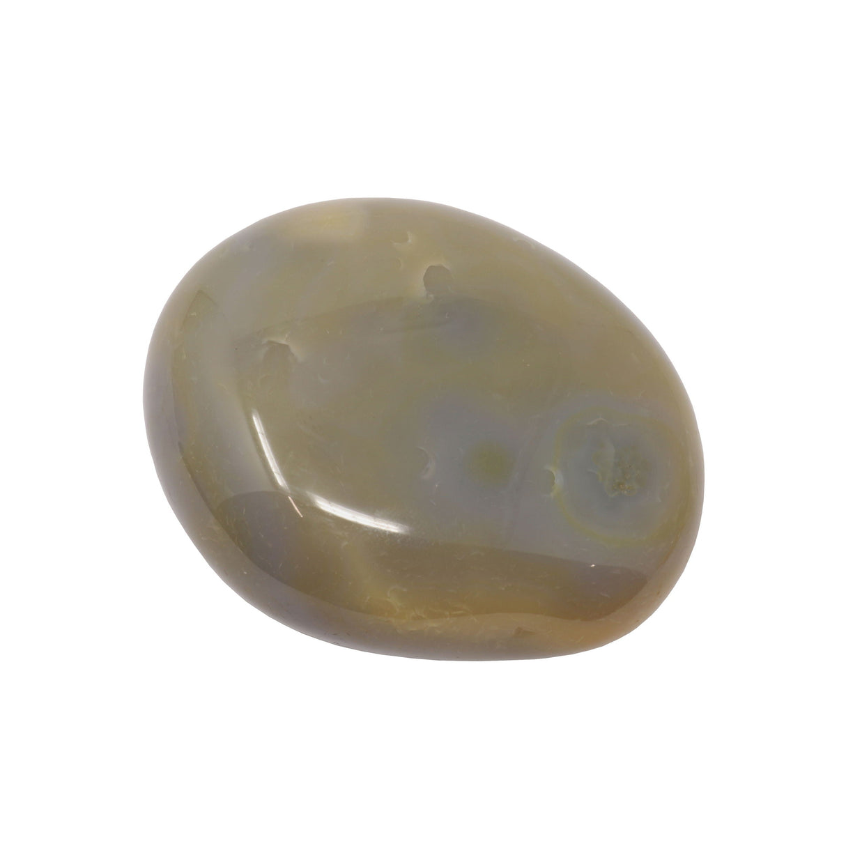 Agate Palm Stone - Light Brown