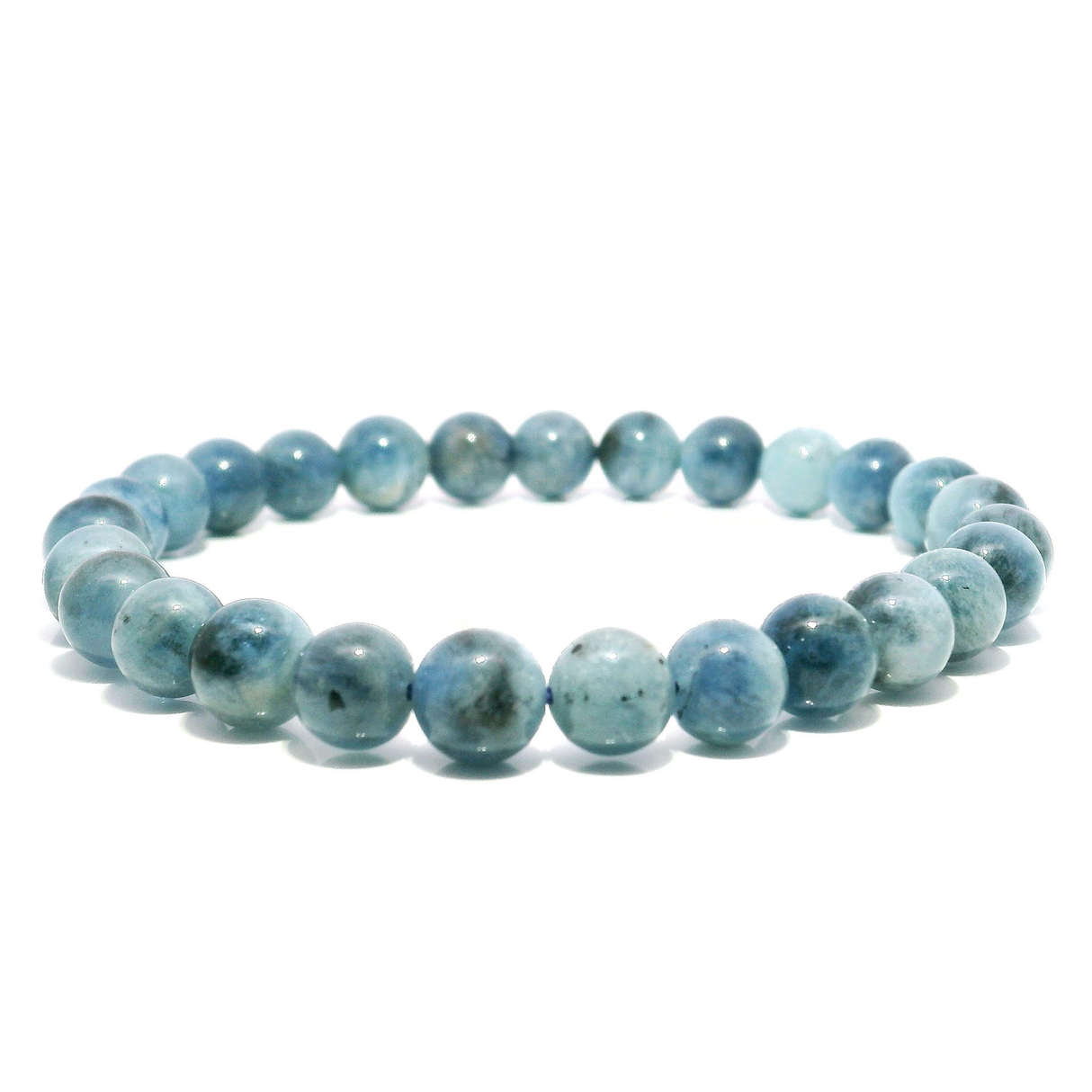 Aquamarine Beaded Bracelet 6mm-6.5mm Rounds