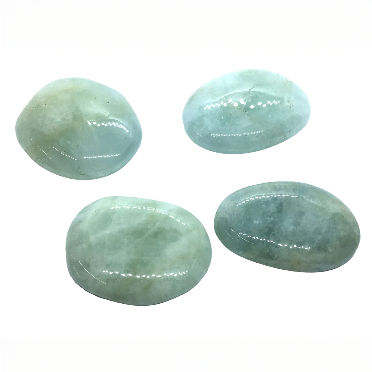 Aquamarine Worry Stone (Flat Stone)