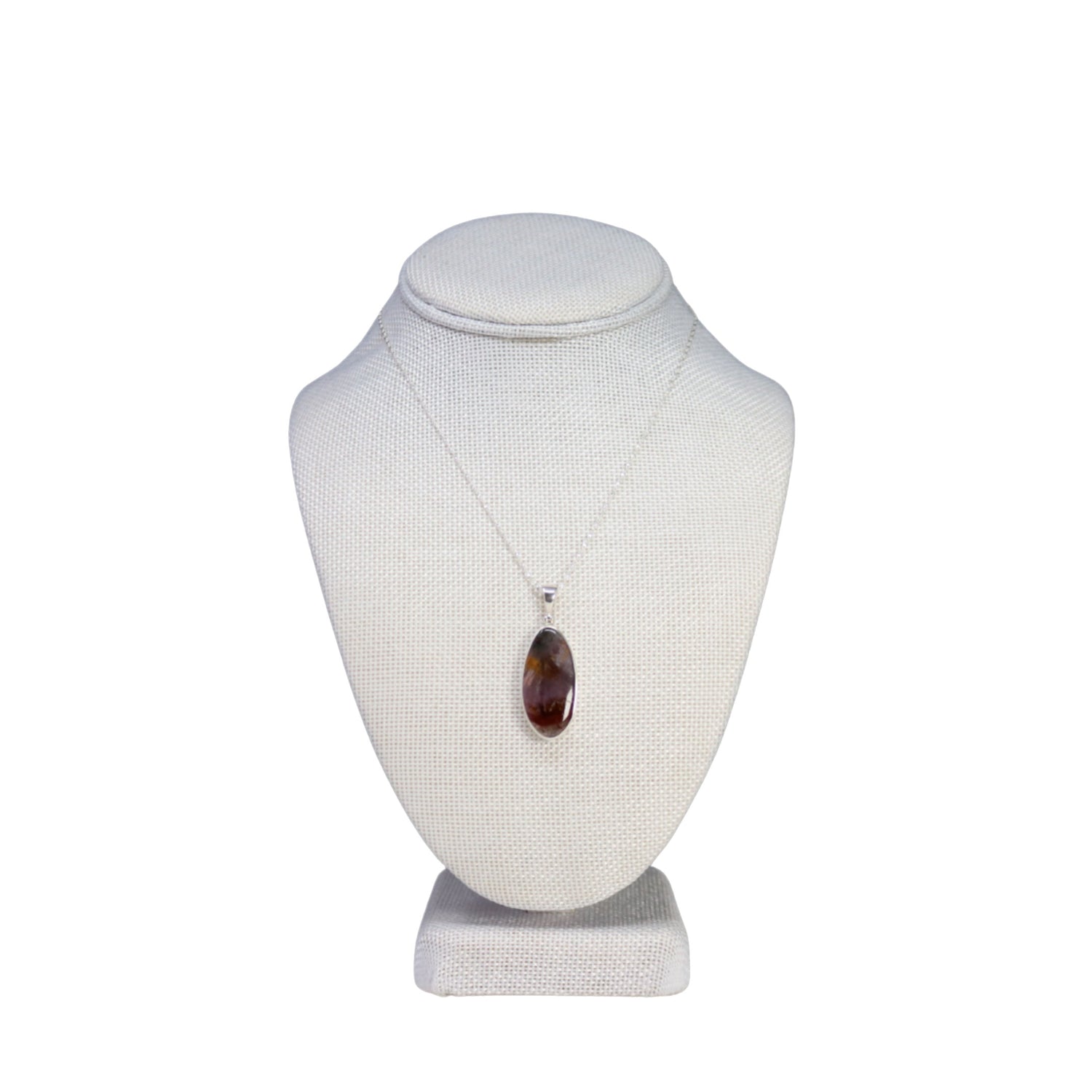 Auralite 23 Pendant - Simple Bezel Set Freeform with Strong Cacoxanite Inclusions