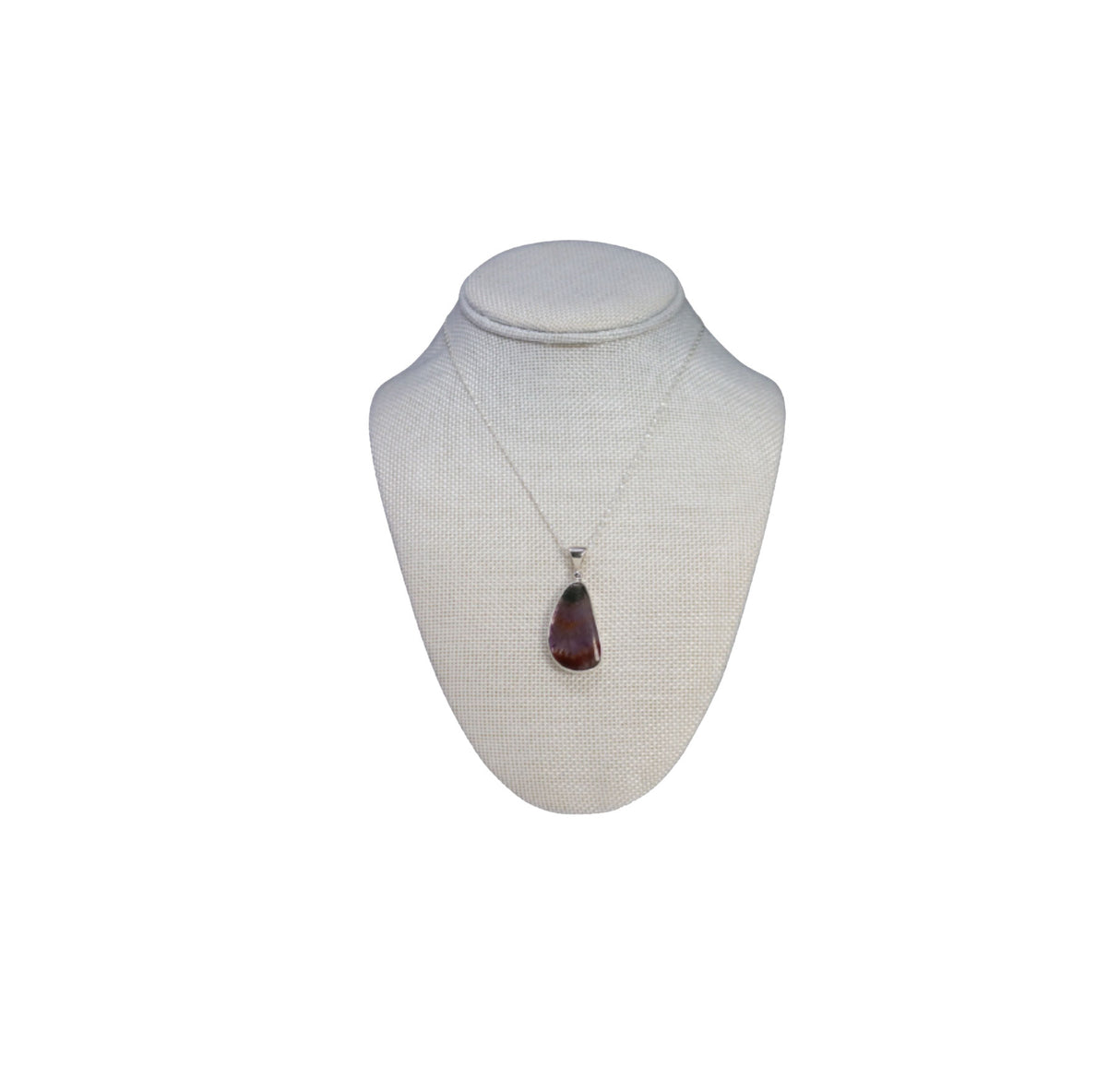Auralite 23 Pendant - Simple Bezel Set Freeform with Strong Cacoxanite Inclusions