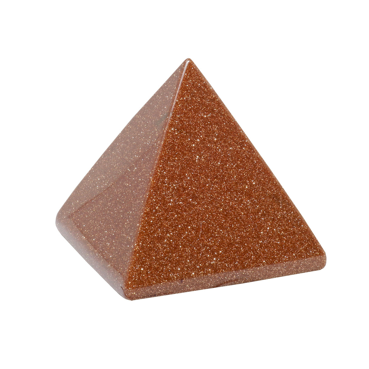 Red Goldstone Pyramid 50mm