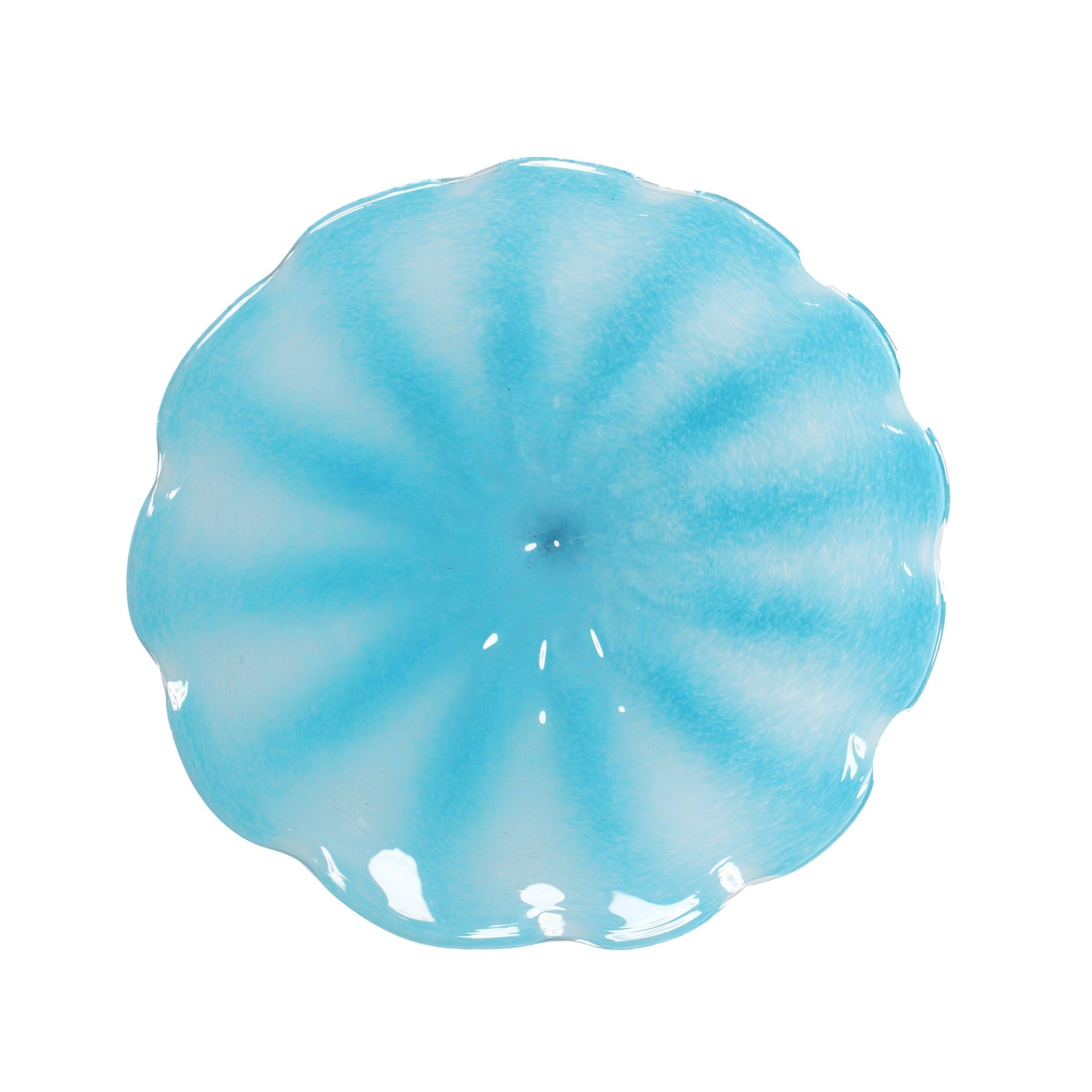 Wall Plate Small - Light Blue Pinwheel