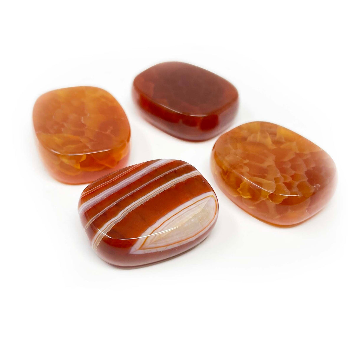 Fire Carnelian Flat Stone -Small Singles