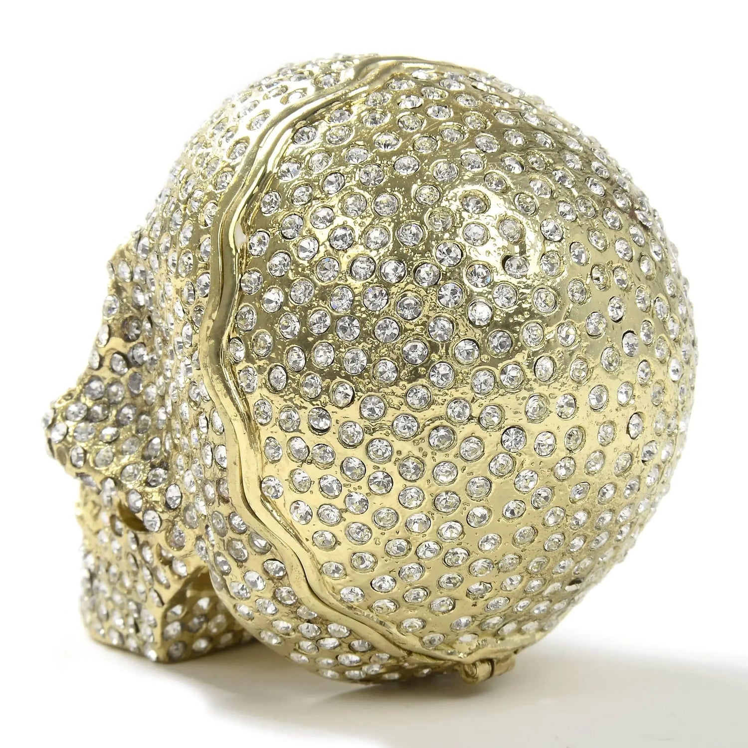 Gold Colored Skull Jewel Box