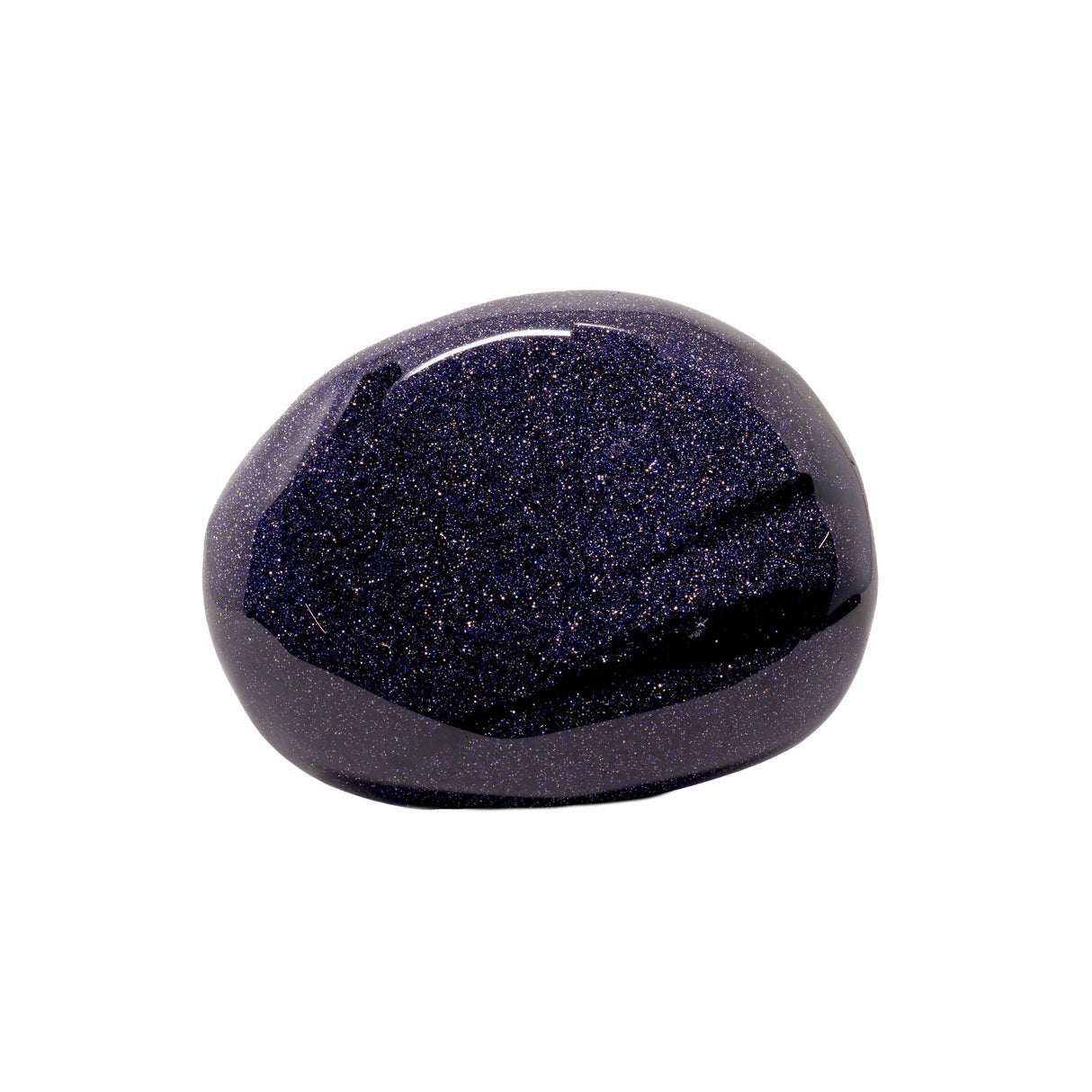 Pierre de thérapie en goldstone bleue