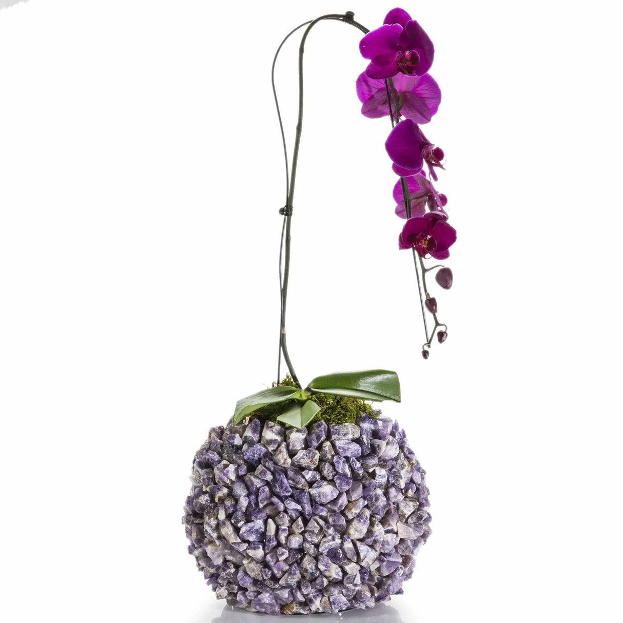 Amethyst Gemstone Vase - Oval