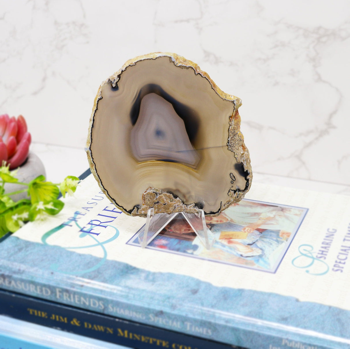 Natural Agate Slice (Agate Coaster)