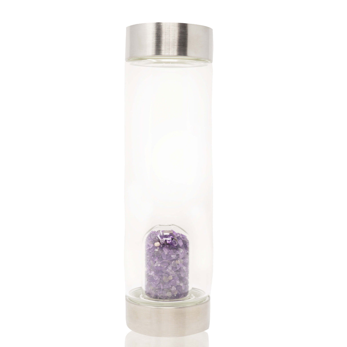 Crystal Water Bottle With Dome