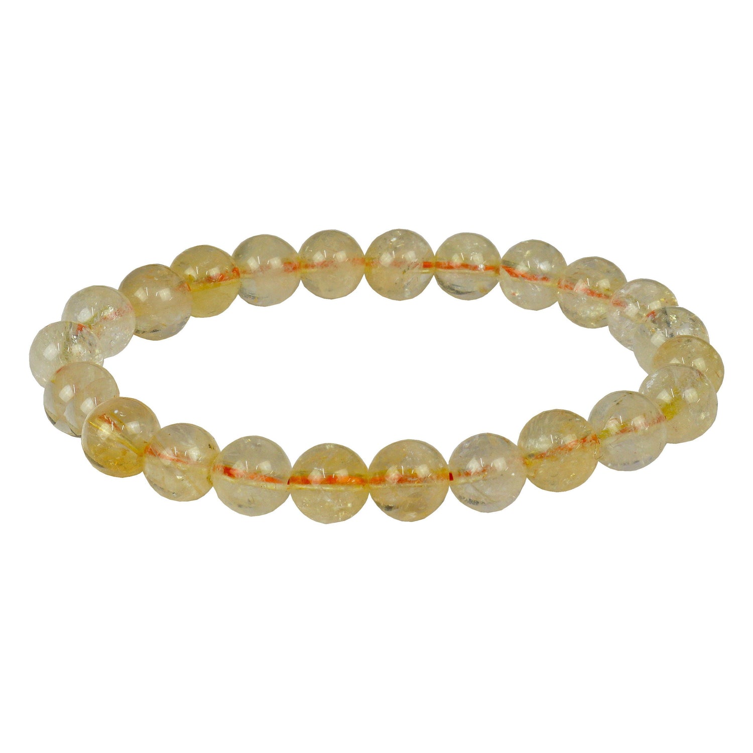 Citrine Beaded Bracelet 8mm