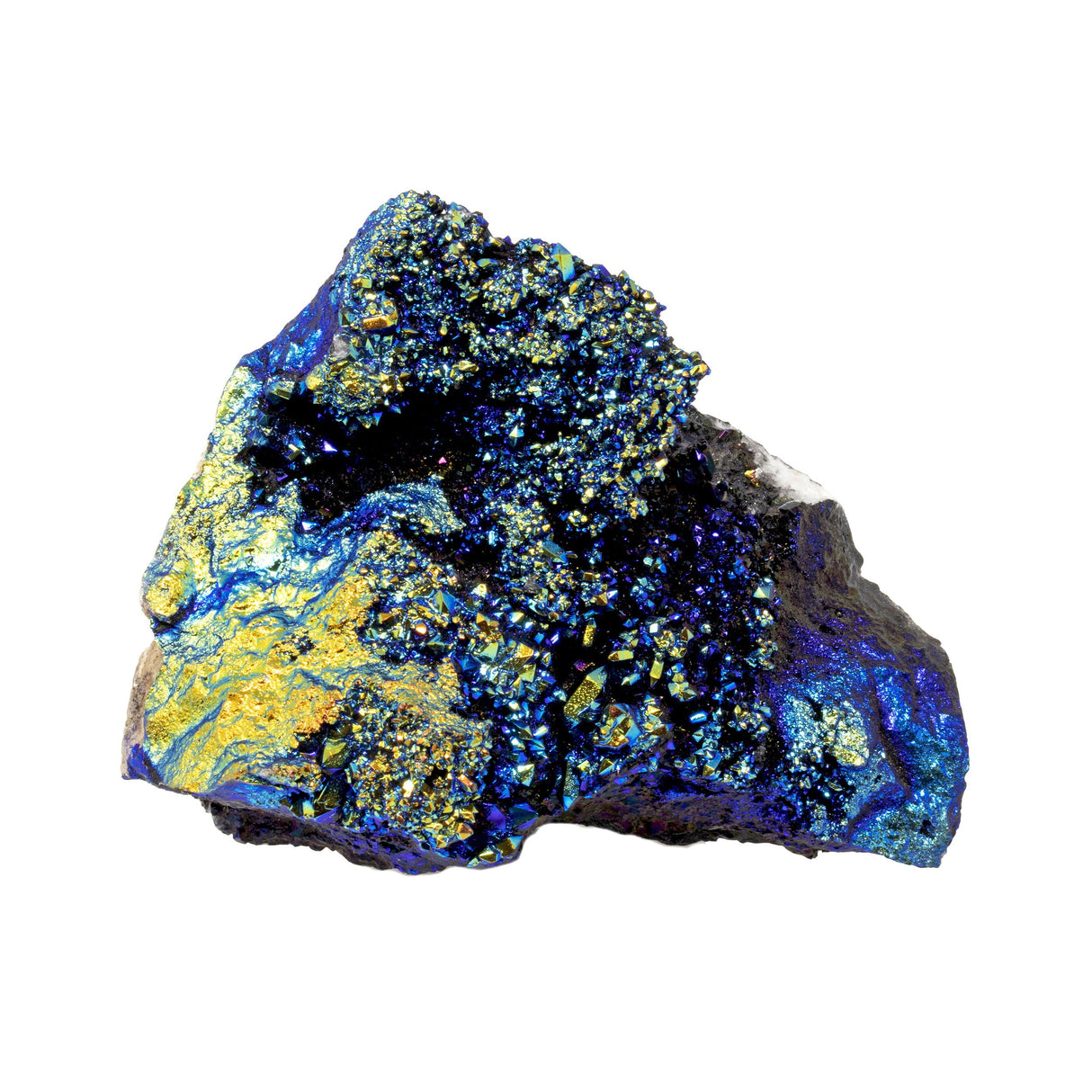 Black Titanium Coated Moroccan Geode - Medium