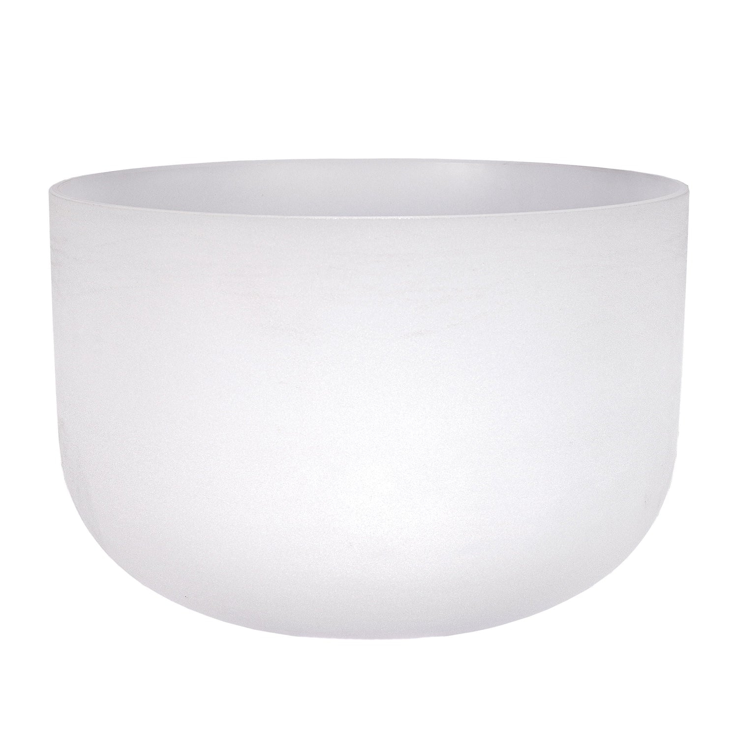 18" Frosted Quartz Sound Bowl - F Note - Aligns Heart Chakra
