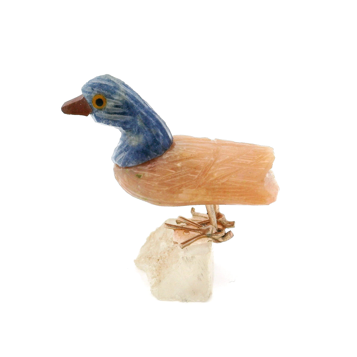 Rose Quartz Mini Bird Carving