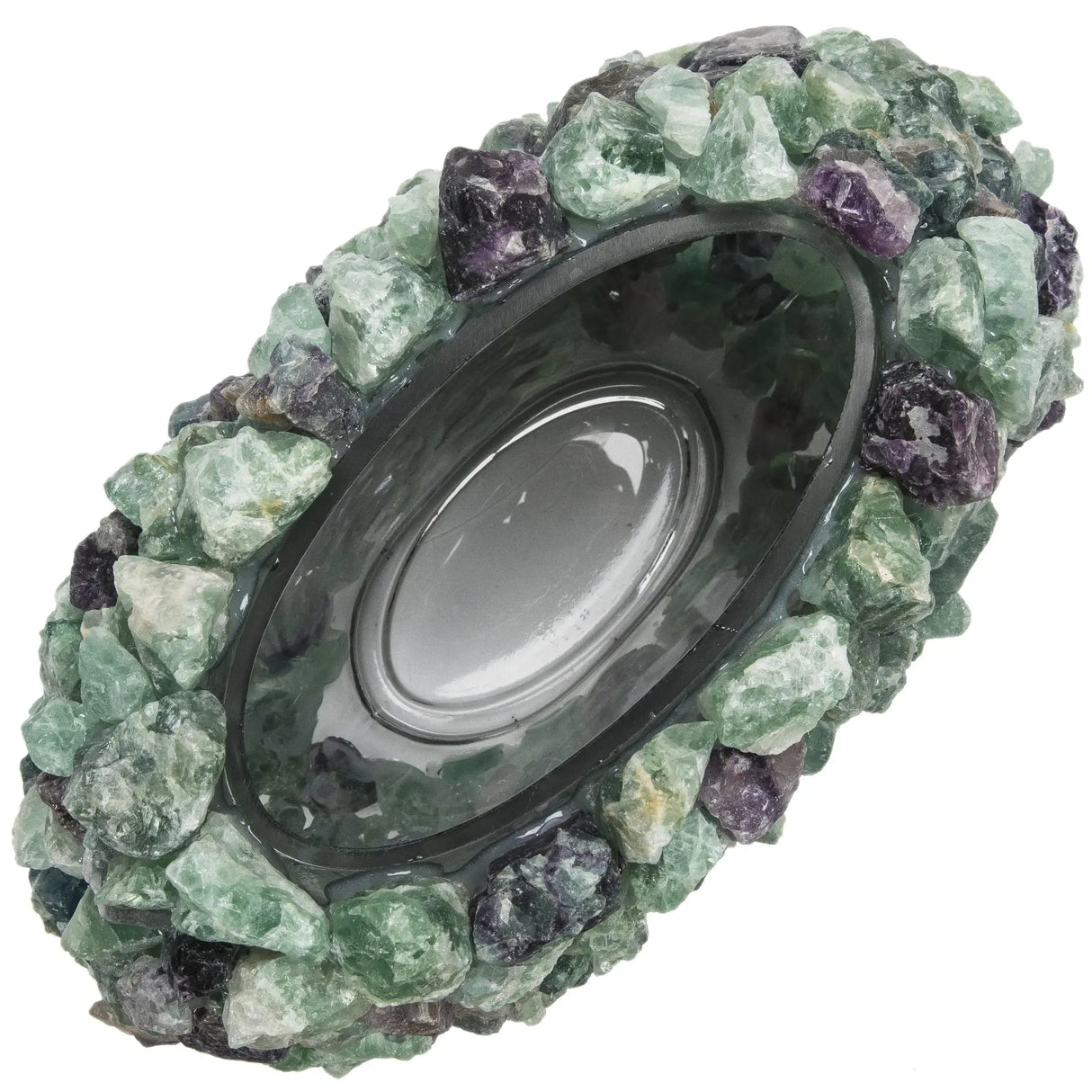 Fluorite Gemstone Vase - Oval