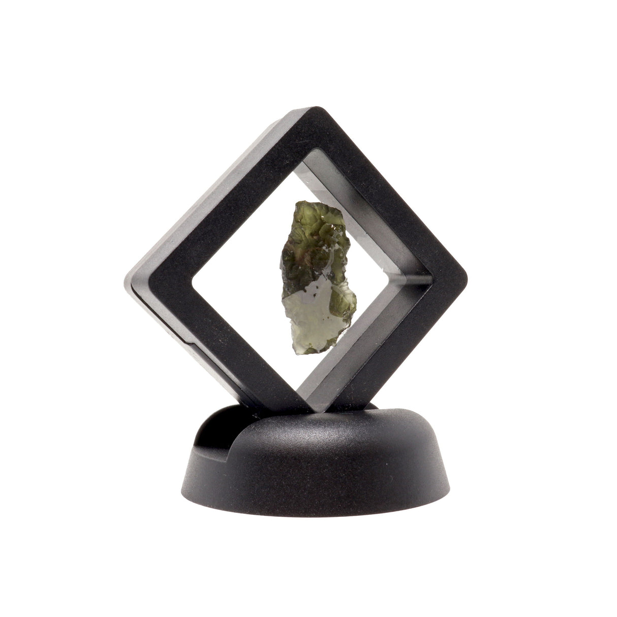 Moldavite Tektite Raw Nugget with Gel Case