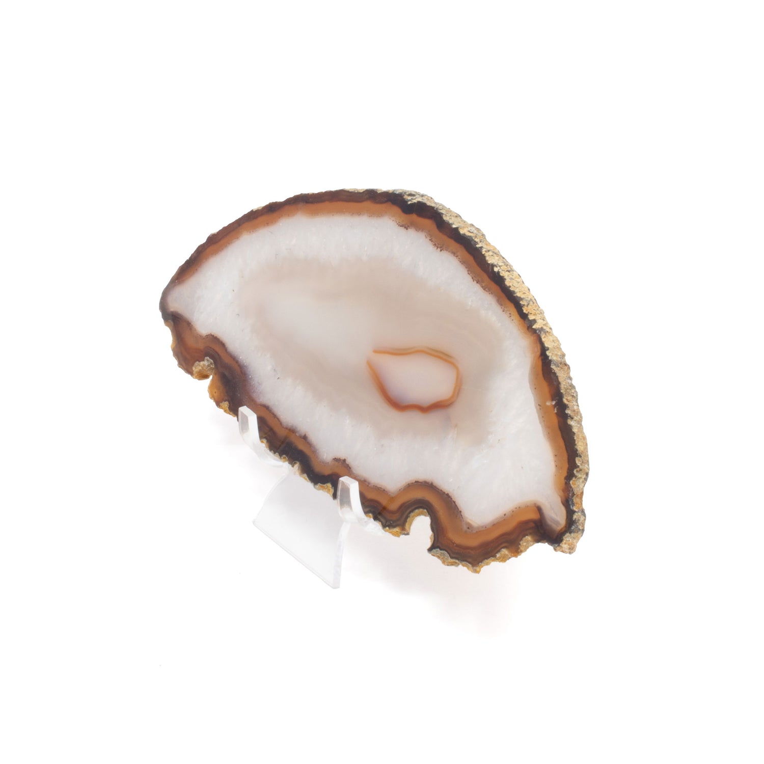 Agate Slice On Lucite Stand