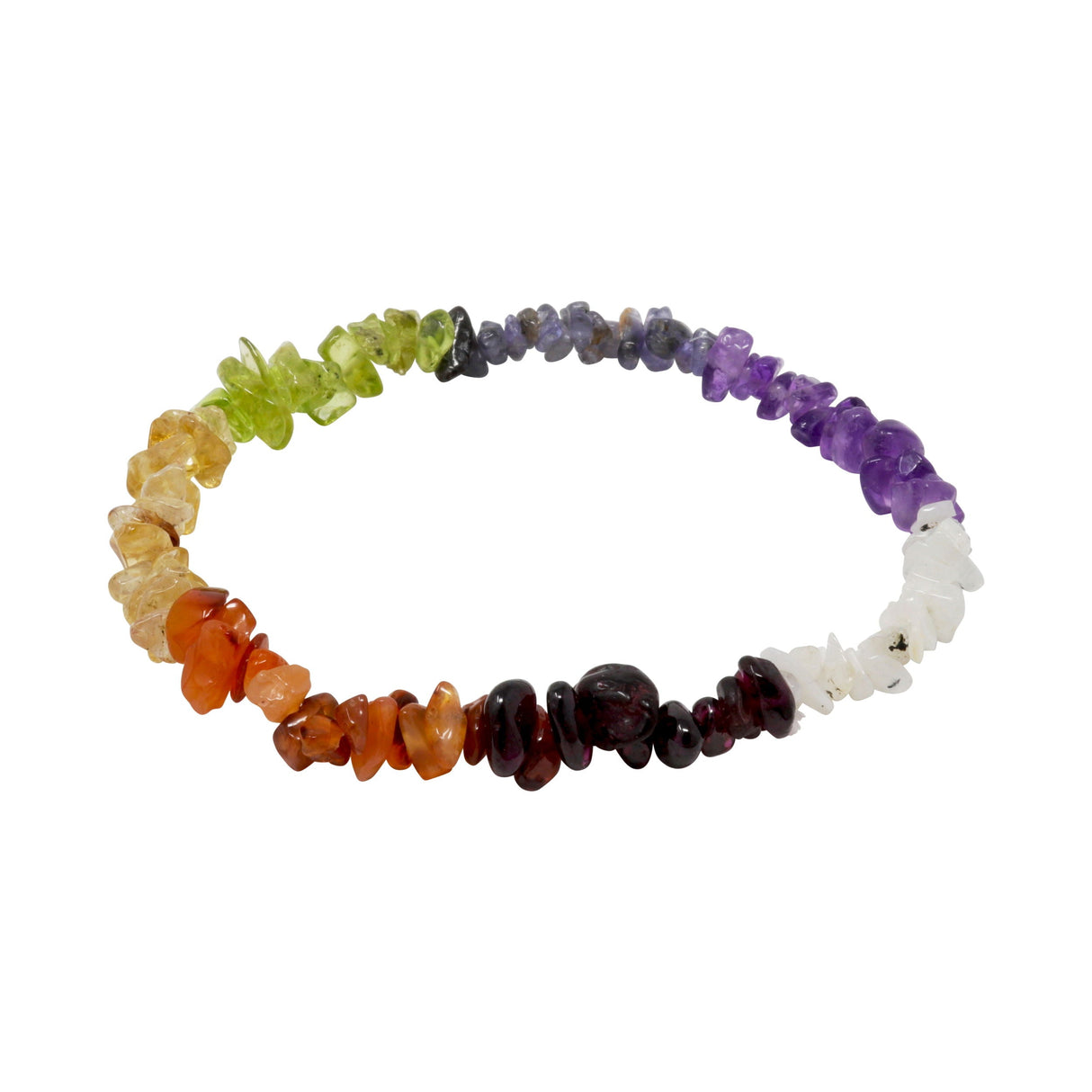 7 Chakra Chip Bracelet