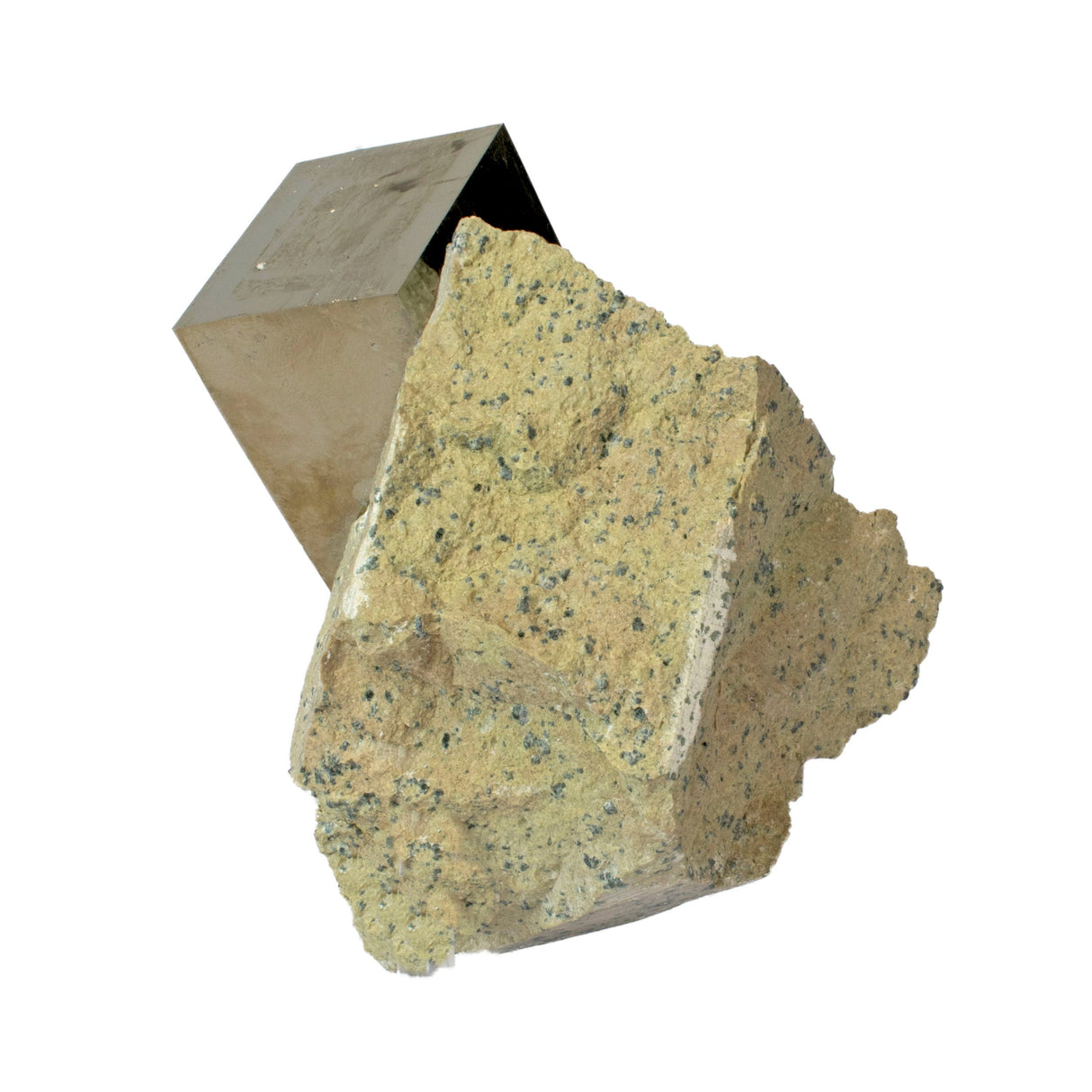 Cubic Pyrite Rectangular Bonded Crystal