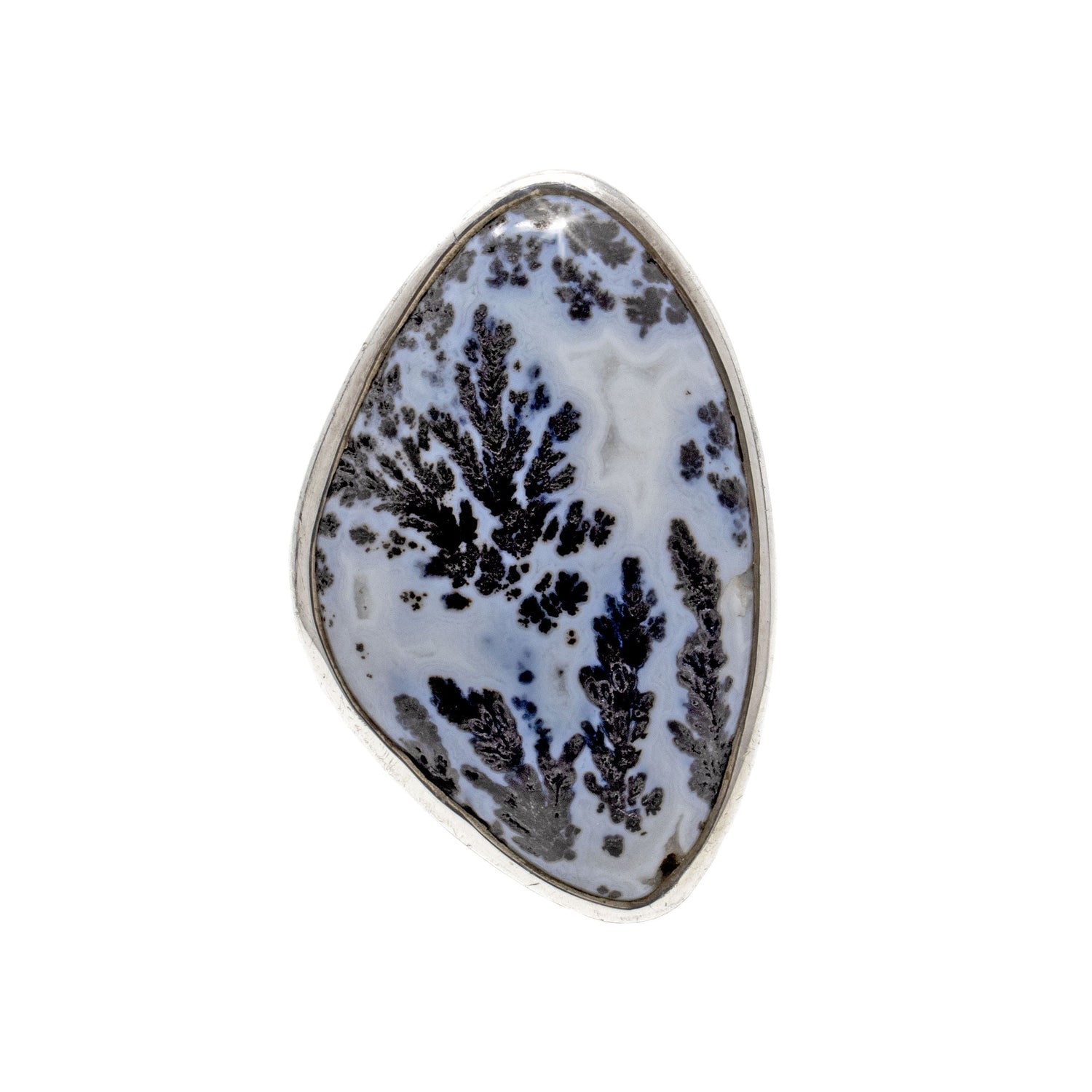 Dendritic Opal Ring Size 6 - Organic Oval