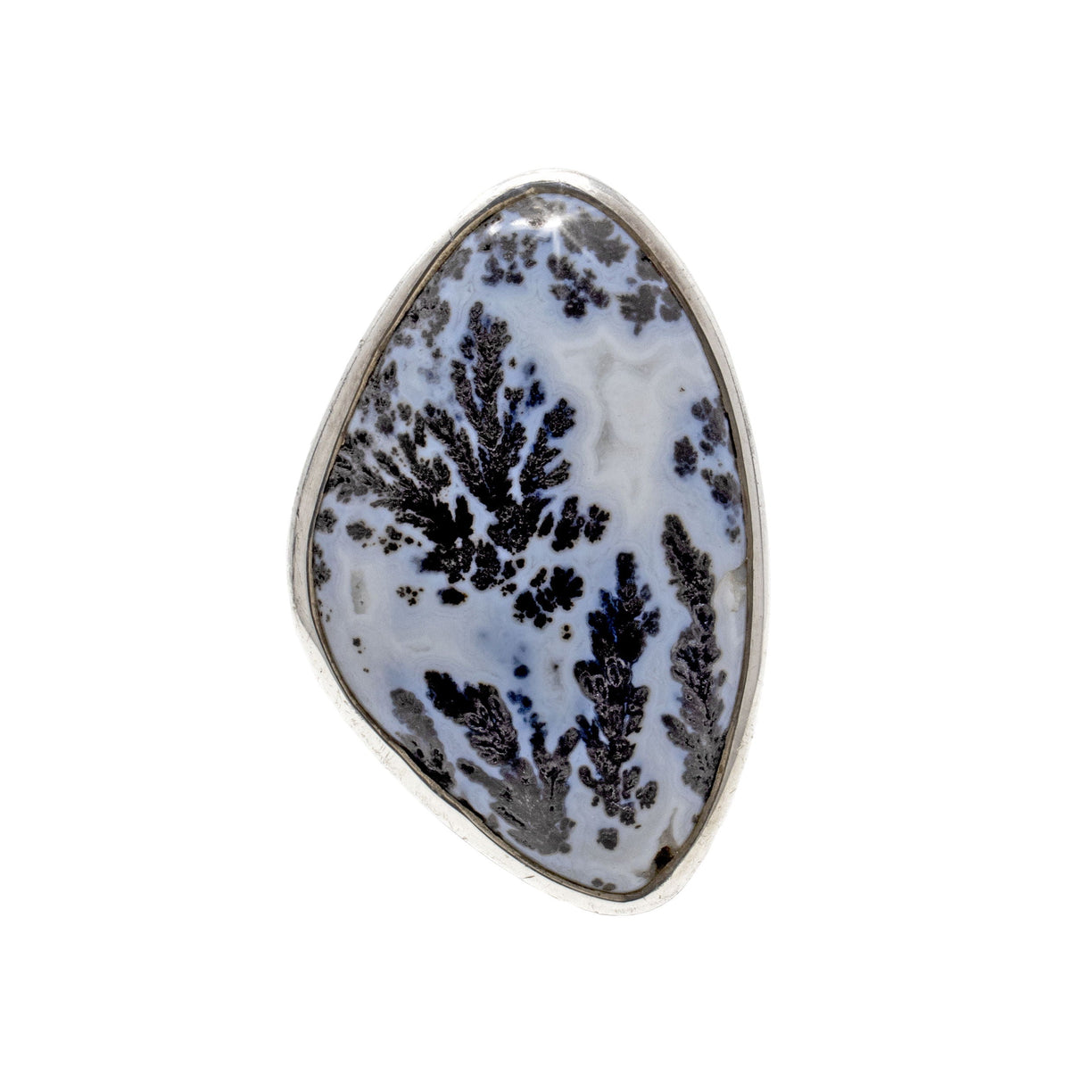 Dendritic Opal Ring Size 6 - Organic Oval