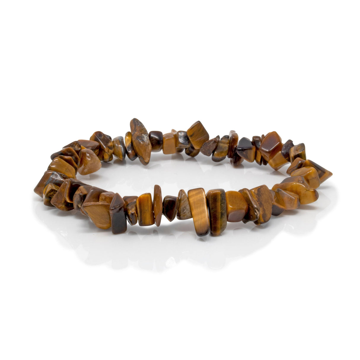 Tigers Eye Chip Beaded Bracelet