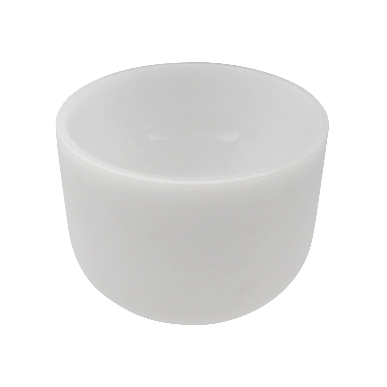 8" Frosted Quartz Sound Bowl - B Note - Aligns Crown Chakra