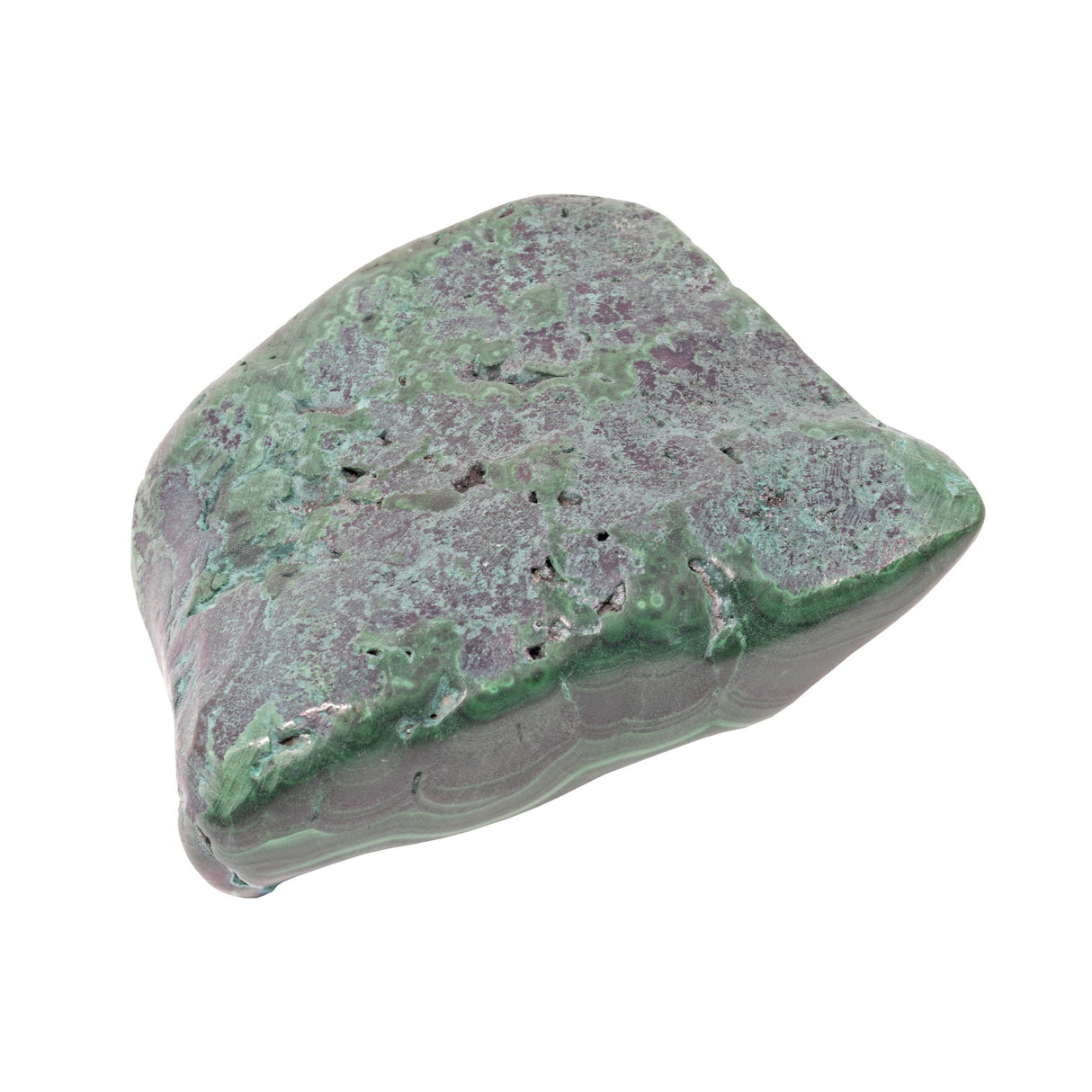 Chrysocolla Malachite Freeform Polished on Lucite Stand