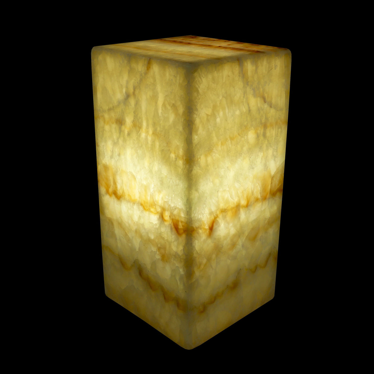 Aqua Café Onyx Square Pedestal Luminary