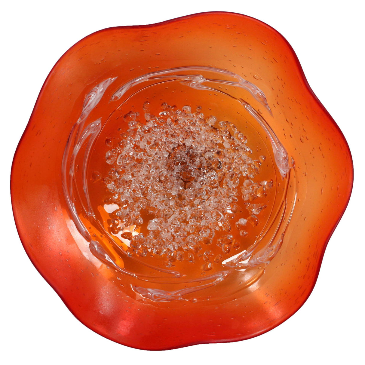 Wall Plate Large - Deep Orange Hard Candy