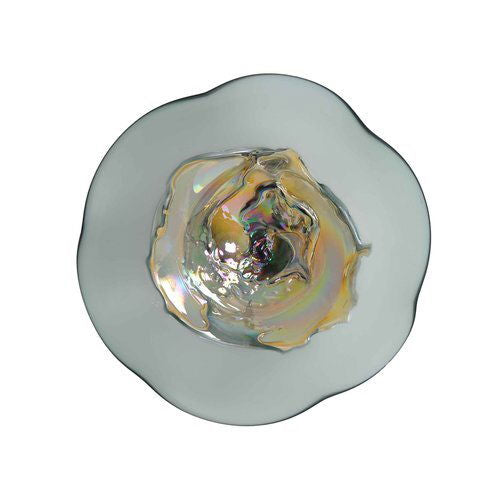 Wall Plate Small - Smoke Gray Iridescent