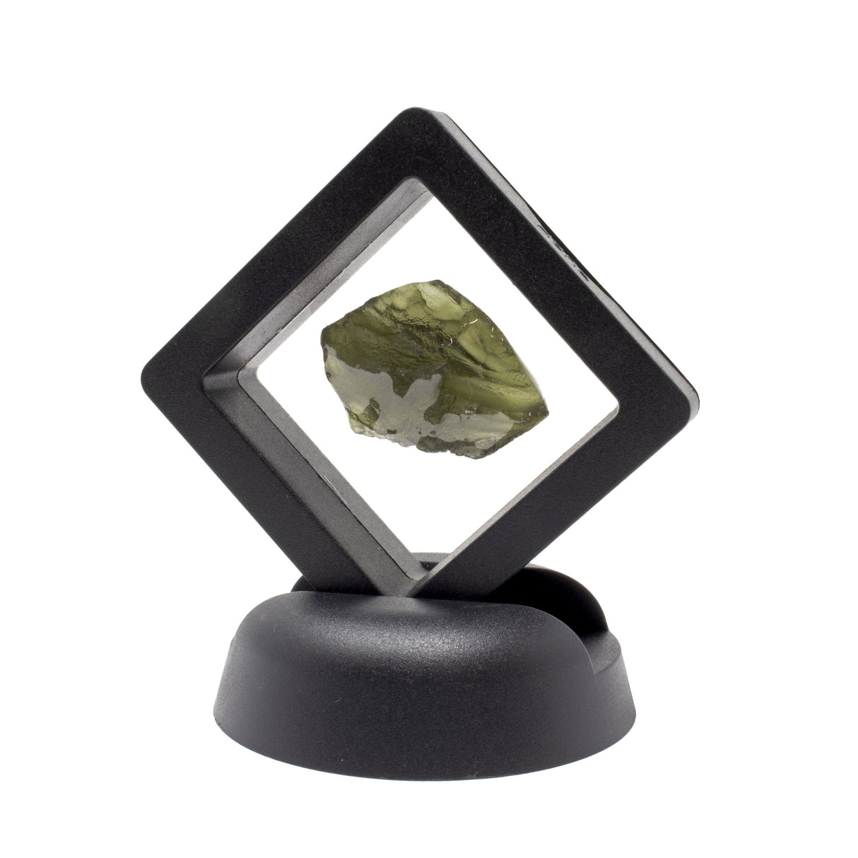 Moldavite Tektite Raw Nugget -"Shield" in Gel Case