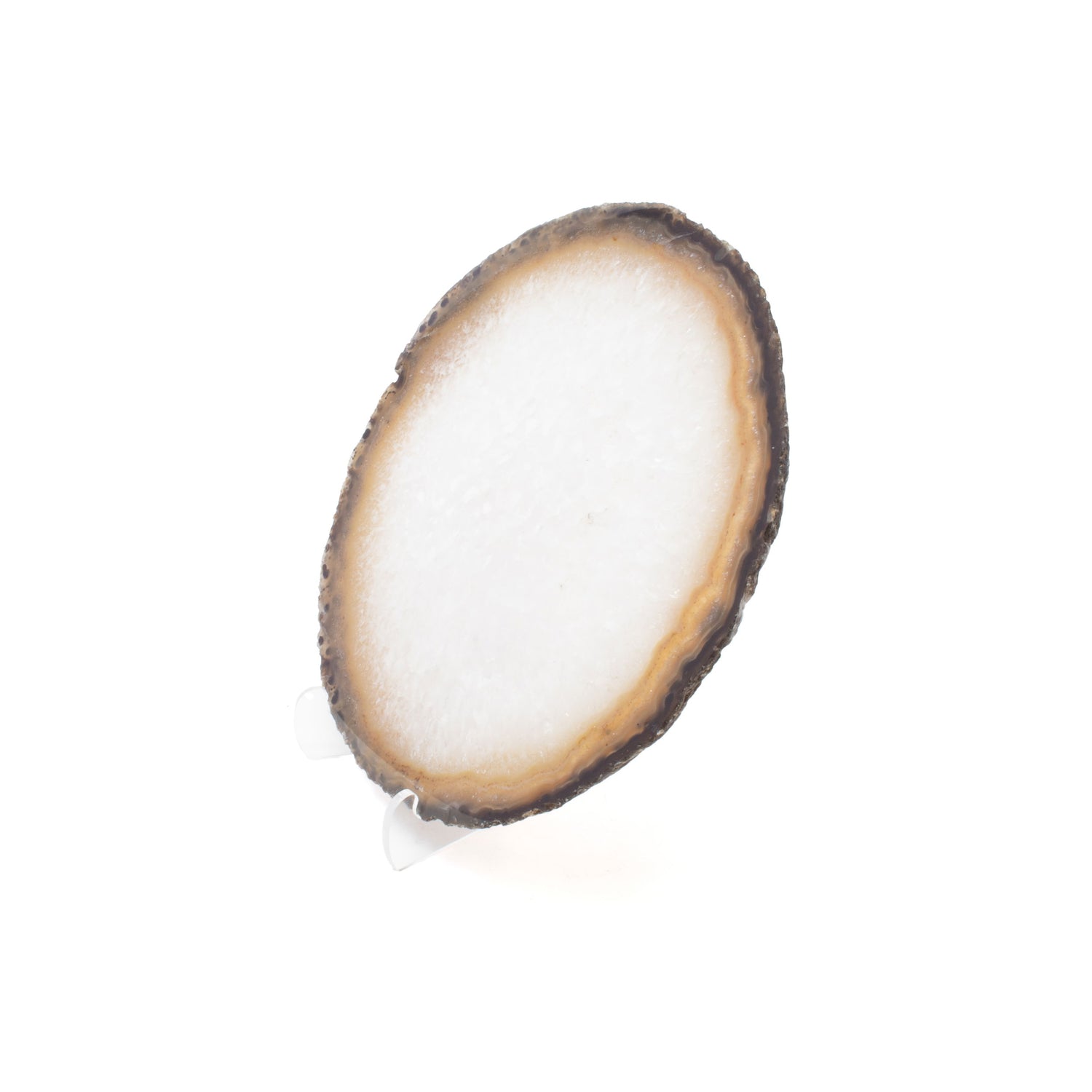 Agate Slice On Acrylic Easel Stand