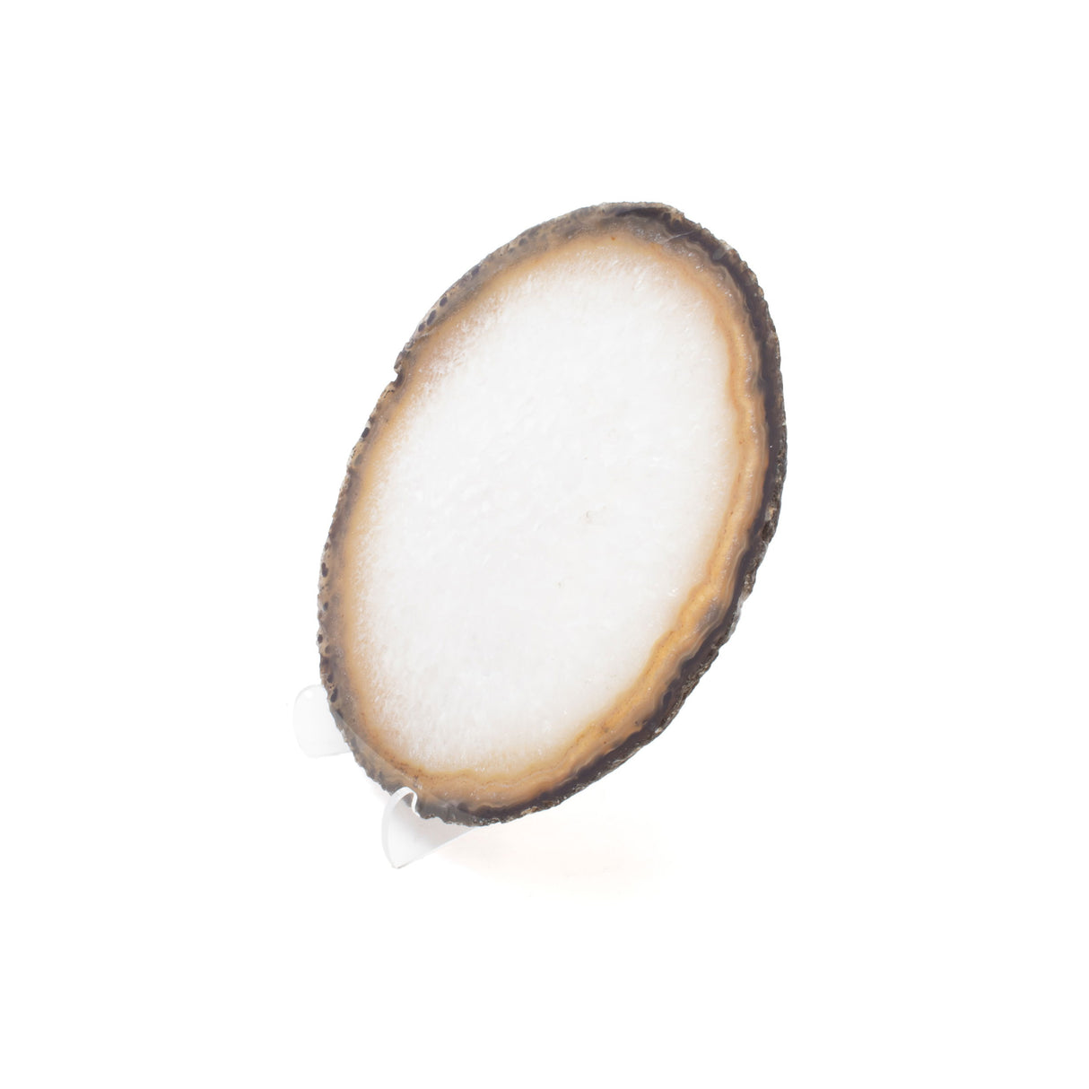 Agate Slice On Acrylic Easel Stand