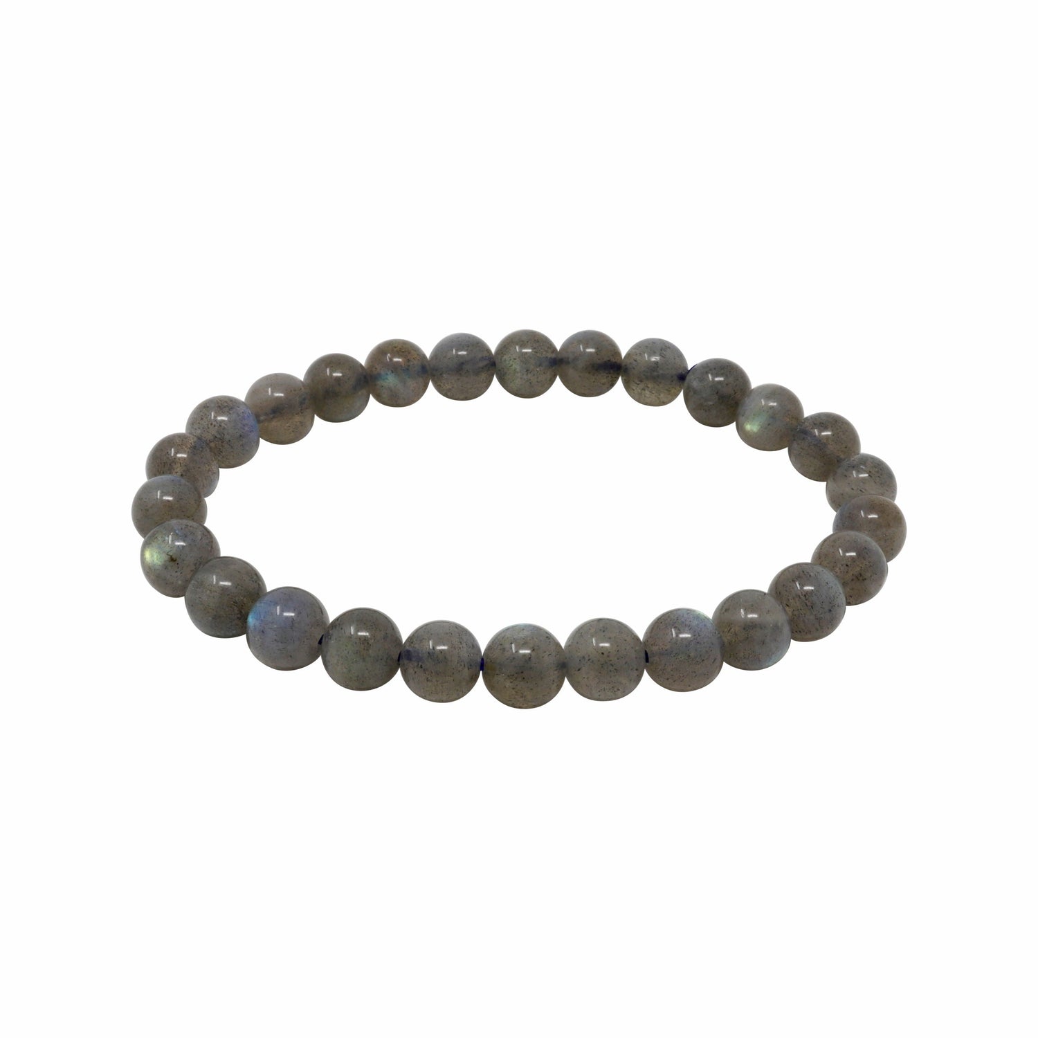 Labradorite Beaded Bracelet A Quality 6mm