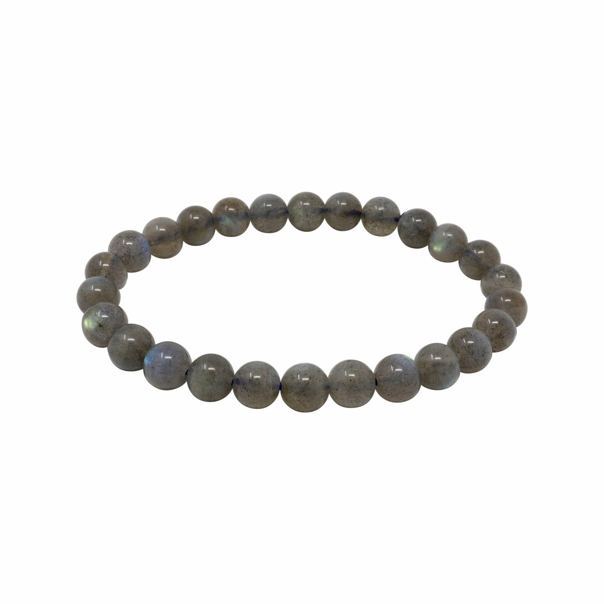 Labradorite Beaded Bracelet A Quality 6mm