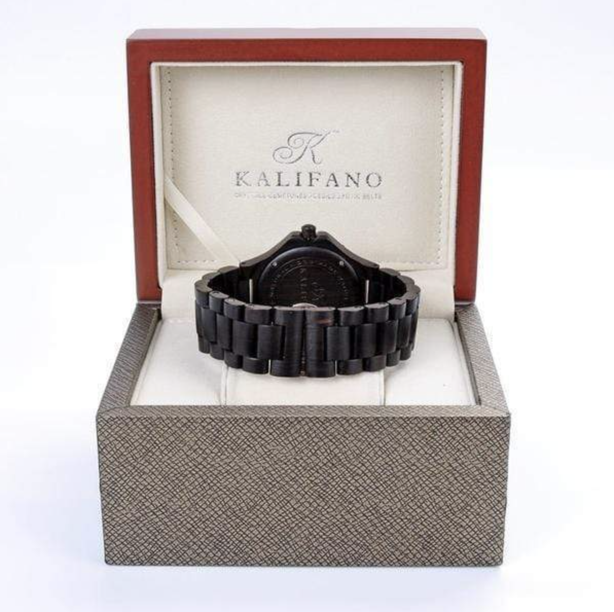 Explore Black Sandalwood Watch with Bamboo Box