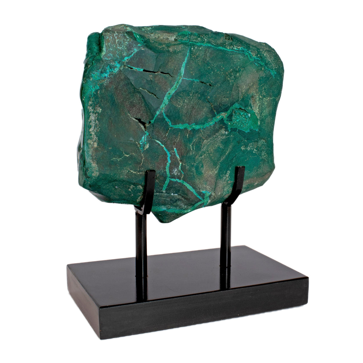 Chrysocolla Malachite on Custom Stand - Polished on Lucite Stand