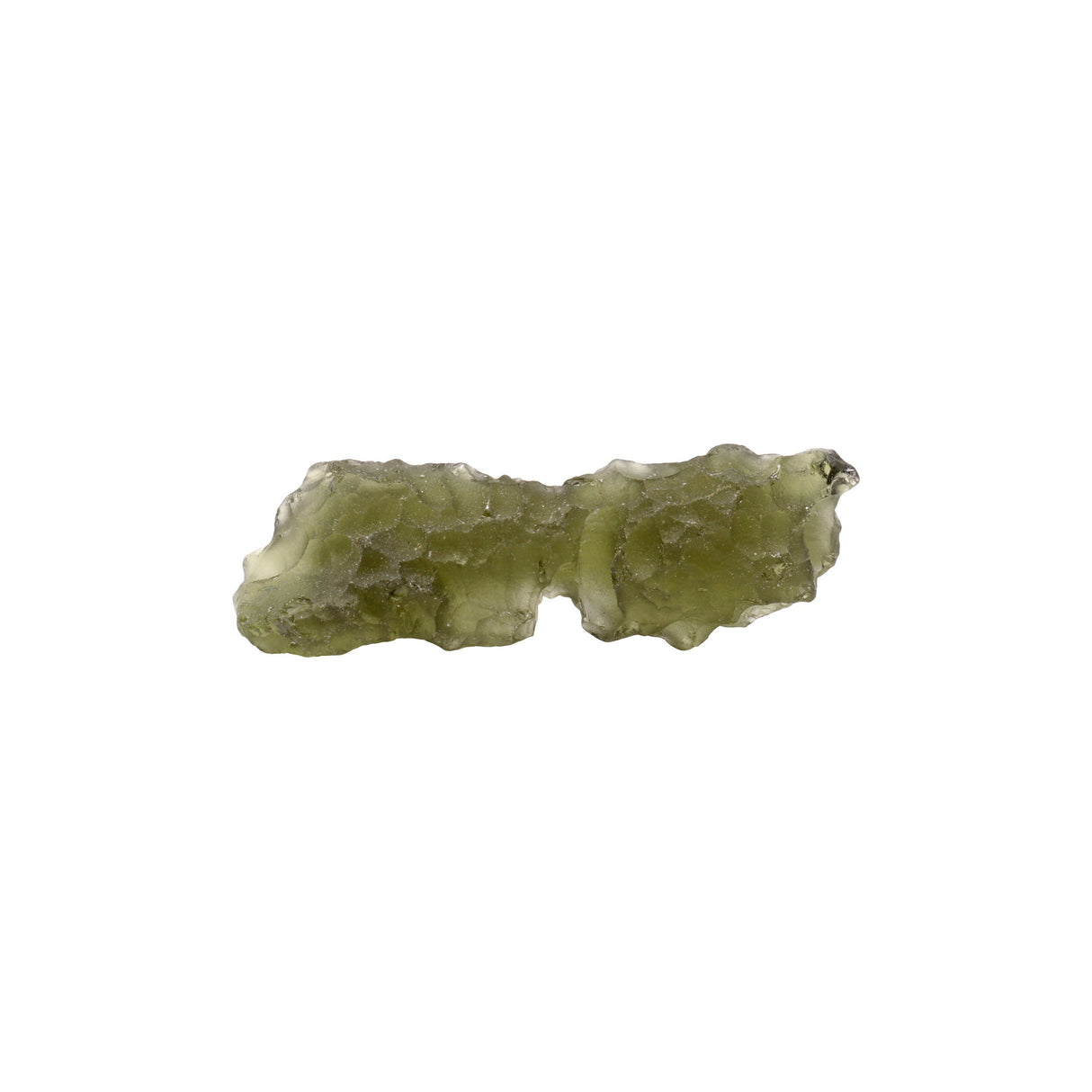 Moldavite Tektite Raw Nugget -Rugged in Gel Case
