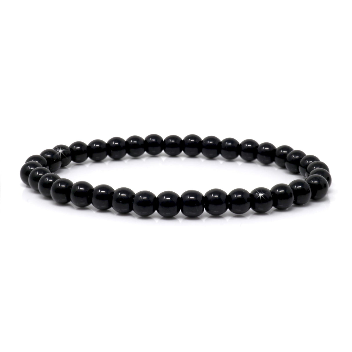 Obsidian Beaded Bracelet 6mm Rounds