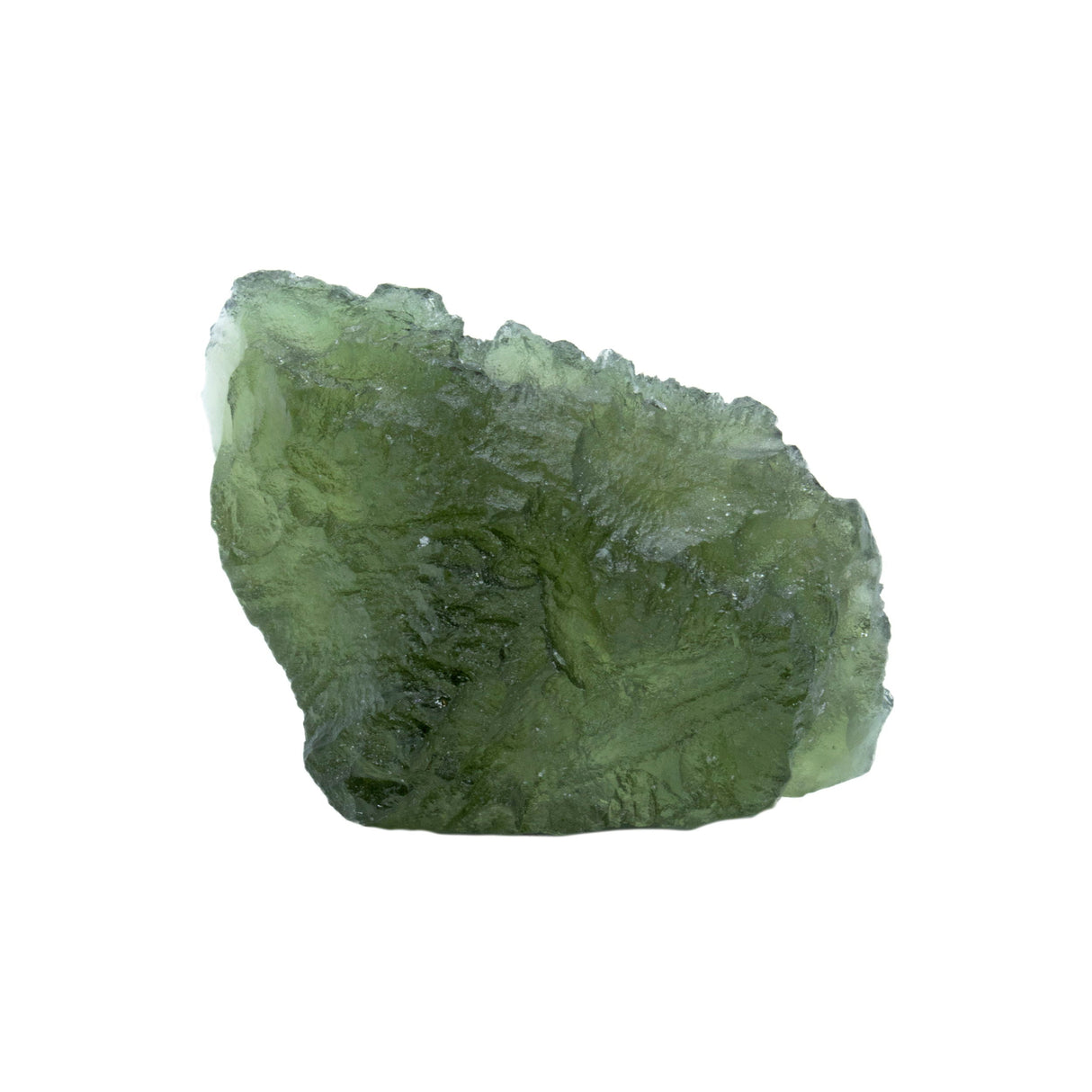 Moldavite Tektite Raw Nugget -Rugged in Gel Case