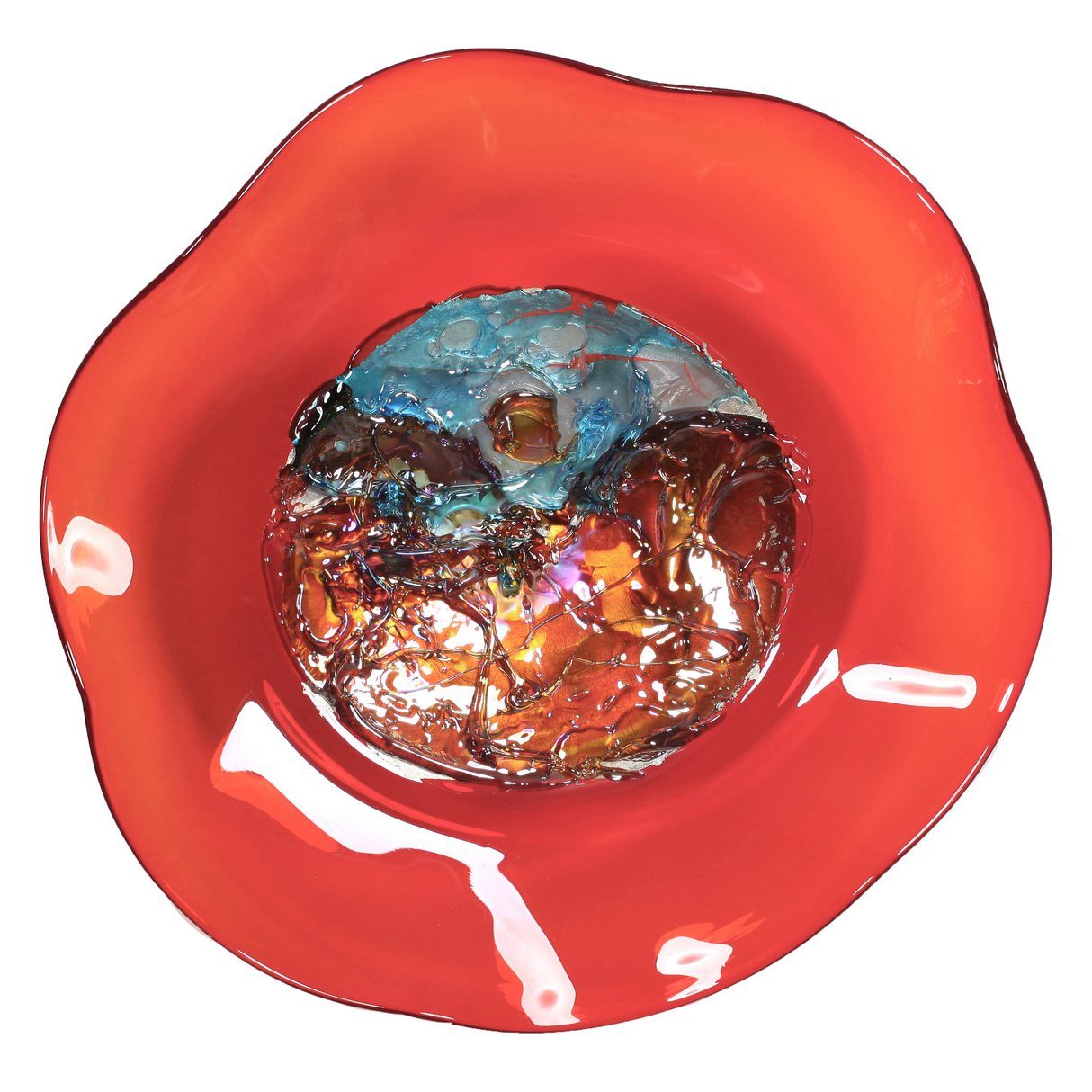 Wall Plate Large - Red Jewel