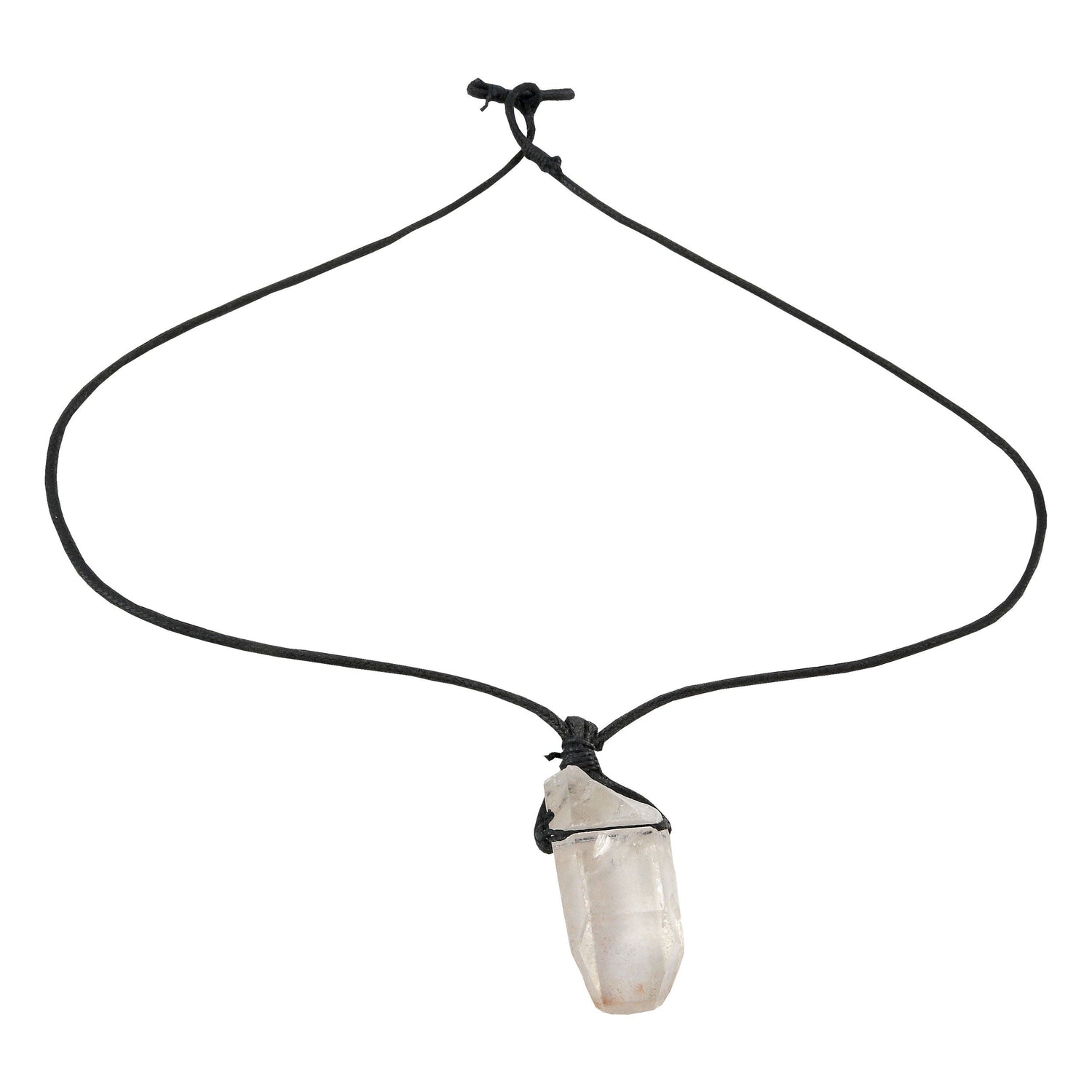 Quartz Point Necklace on Cord